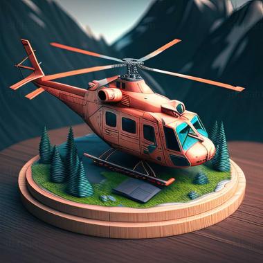 3D model Helicopter Simulator Search and Rescue game (STL)